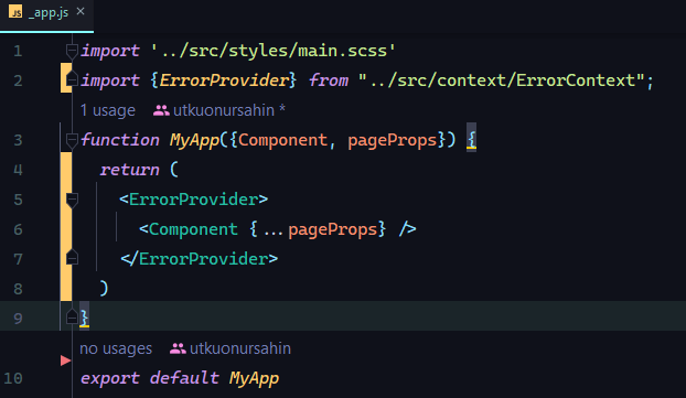 Next.js yazarken errorları component seviyesinde karşılıyordum ta ki 5dk önce şunu yapabileceğimi farkedene kadar :D