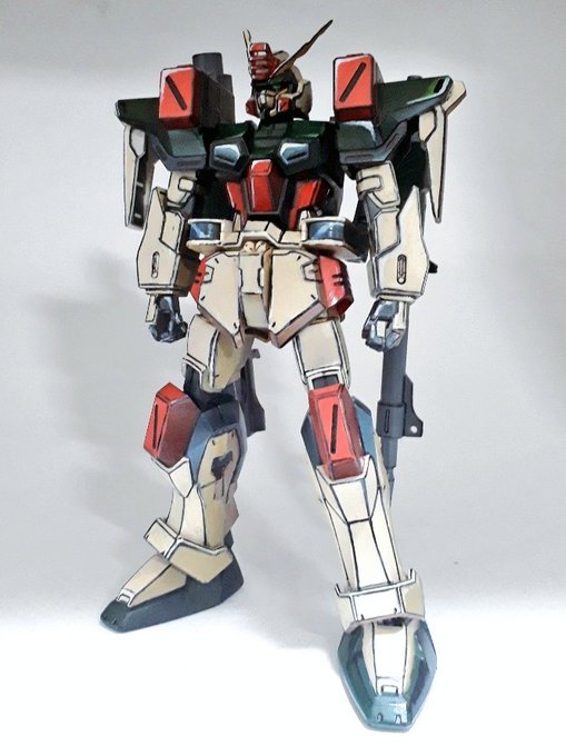 今日は以前作ったバスターガンダムをリペイントしてました。MGではなくテレビ放映時の1/100キットです。写真撮ってみると細かいアラが見つかるのでもう少し細かいところの直しをしていきたいと思います。 