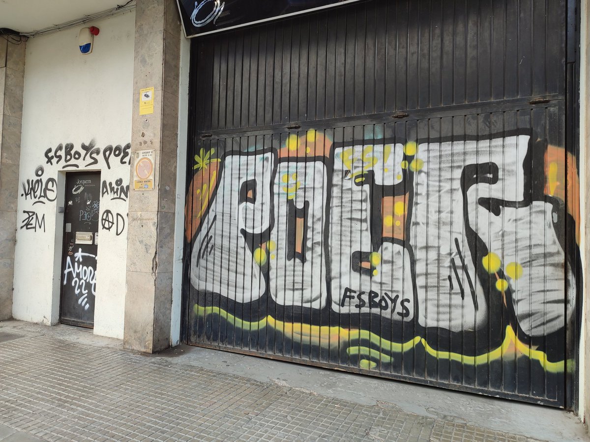 TeresaFisasOlle's tweet photo. Us sembla normal que el carrer on visc, Amadeu Vives, de Molins de Rei,de punta a punta estigui així? Quasi totes les pintades es van fer amb dos nits.
Jo, doncs trec el calers per repintar la meva façana? https://t.co/0eLyMHt2W4