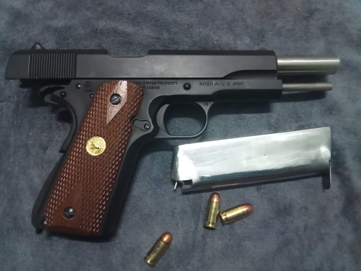 SiamGunn's tweet photo. BBกันแปลง
Colt1911สำดำด้าน ลูก.380 แม็กจุ7+1
ค่าตัว8,500ไม่รวมลูก 
รับประกันตัวปืน5เดือน ภายใน5เดือนตัวปืนมีปัญหาซ่อมเปลี่ยนอะไหล่ฟรี
#ปืนหลุดจํานํา #ปืนเถื่อน #ปืนแปลง #ปืนไทยประดิษฐ์ #ปืนราคาถูก #ปืนไม่มีทะเบียน https://t.co/XQu2gQBRpH