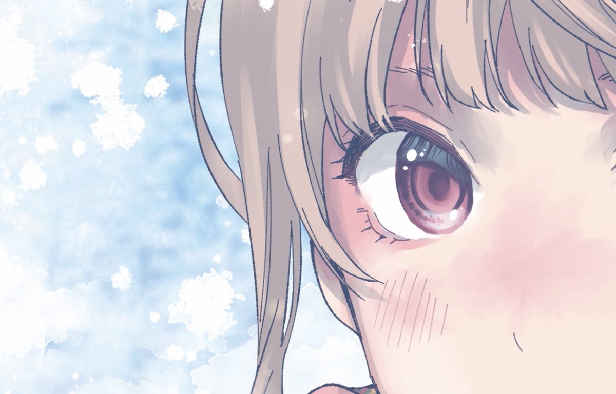 1girl solo close-up blush looking at viewer bangs eye focus  illustration images