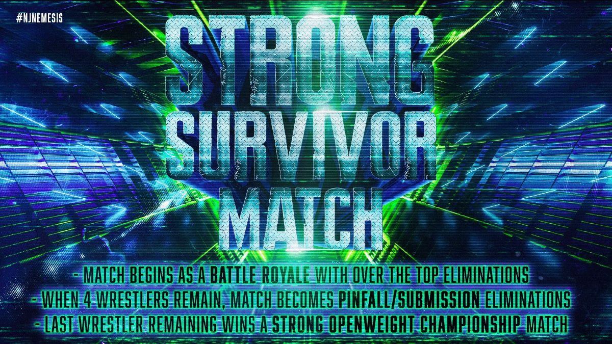 Strong Survivor match - #njpwSTRONG #njnemesis - 7 January 2023

A cool match gimmick idea by #njpw but they RUSHED through it at around 15 mins. Got good when it went to elimination rules. KENTA v Wheeler Yuta v Christopher Daniels was a fun final three.

⭐⭐⭐ 1/4