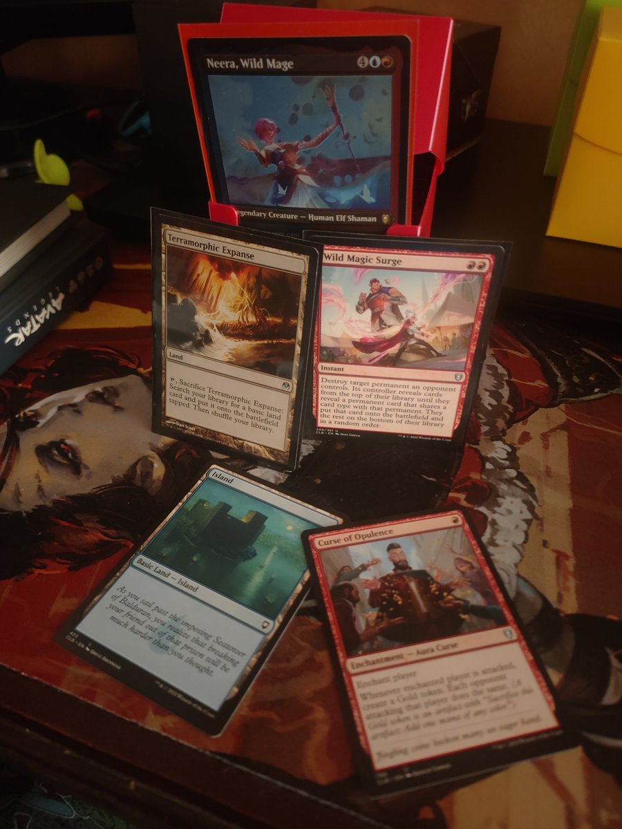 FirbolgFriendUK's tweet image. #EDH Deck Update: 
moxfield.com/decks/040a8DRz…

IN: Wild Magic Surge and Terramorphic Expanse

OUT: Island and Curse of Opulence