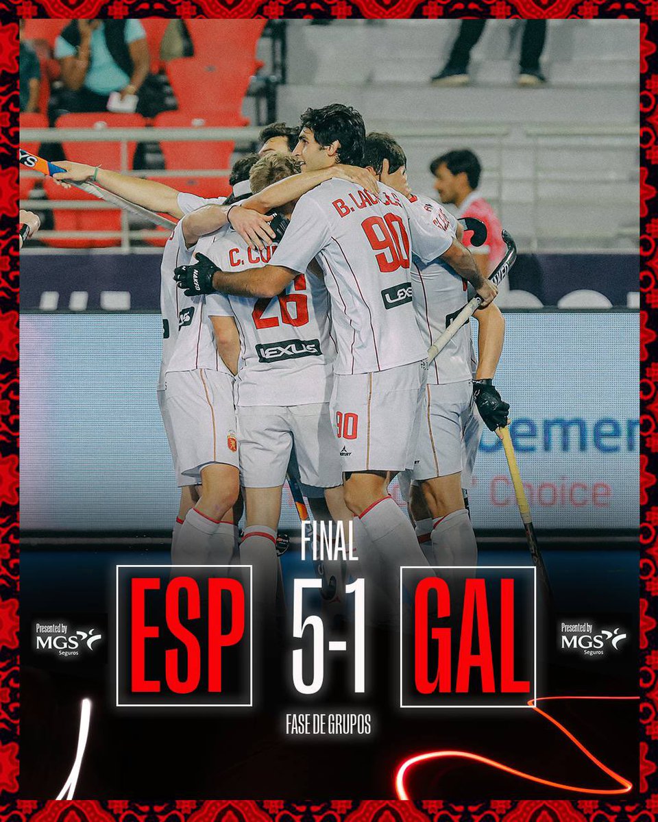FINAAAL ¡Y llegó la primera victoria! 
¡Enorme partido de los nuestros!

🆚 España 🇪🇸 (5) vs Gales 🏴󠁧󠁢󠁷󠁬󠁳󠁿(1)
⏰ 60’
🏆 #HWC2023

#HockeyEspaña | #RedSticks | #RazonesParaCreer