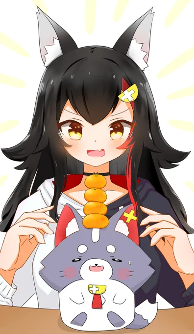ミオしゃとミオファとみかん#みおーん絵 
