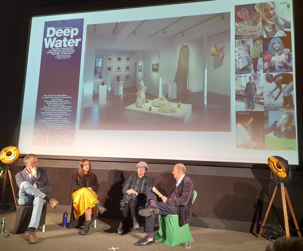 Powerful dialogue on Art and the Environment @eafestivaluk #easustain about the ways artists can affect change. Art that fights for beauty. Deep time. Artist as spiritual guide.  Veronica Sekules of @groundworkgallery @kaitlinferguson3  radio Steve Waters with William Singhart.