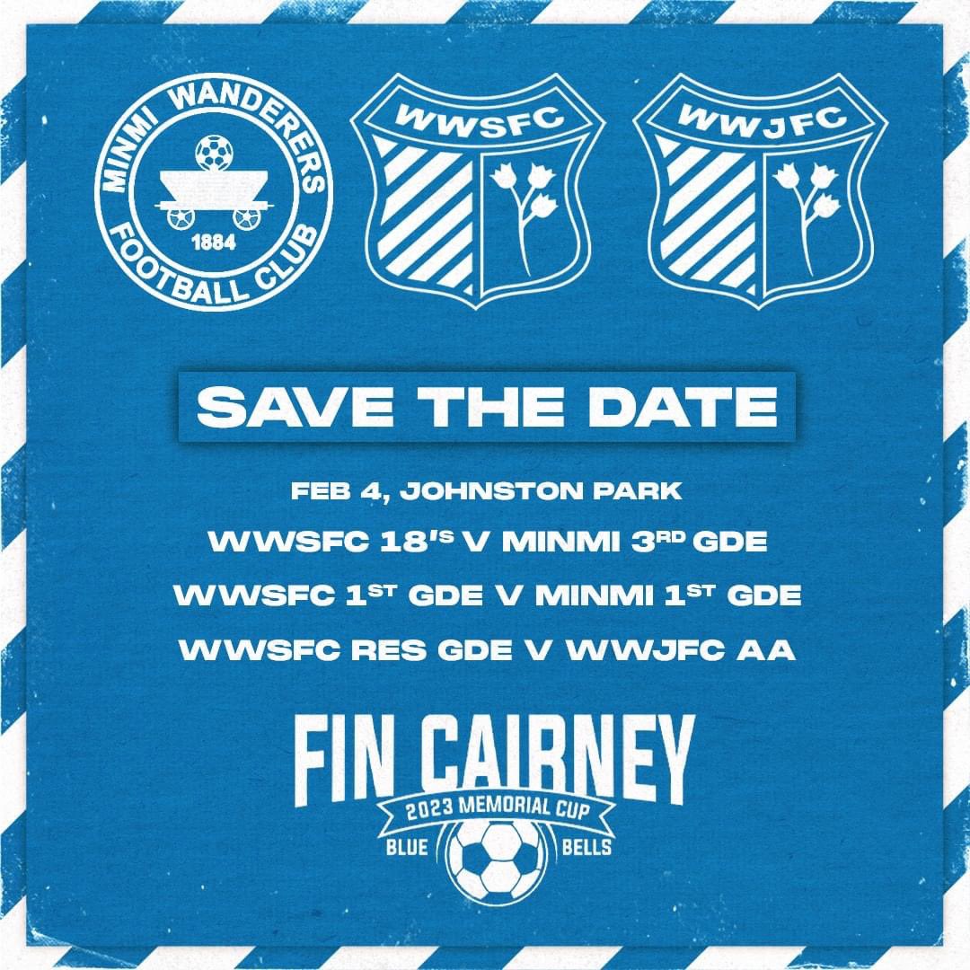 WWSFC's tweet photo. Football is back! How good?

On Saturday, February 4, we will be hosting Minmi FC and West Wallsend Juniors in the Fin Cairney Cup 🤍💙

We hope to see as many familiar faces down at Johnston Park as possible next month 🙌 https://t.co/ZhFXOpLNEB