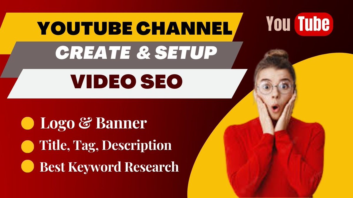 FreelancerNehar's tweet image. Do you want to Create a professional You_Tube Channel? Now Finding a professional YT Channel creator and Video SEO Expert?
I will do YouTube channel create and setup with video SEO
My Service Link: bit.ly/3IUJjTX
#channelcreate #createandsetup #videoseo #youtubechannel