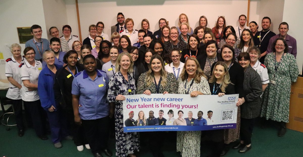 Our New Year, New Career recruitment event yesterday saw 800 local people visit us.

It wouldn't have been possible without these wonderful colleagues who spent the day championing the roles they do here in the Trust 💙