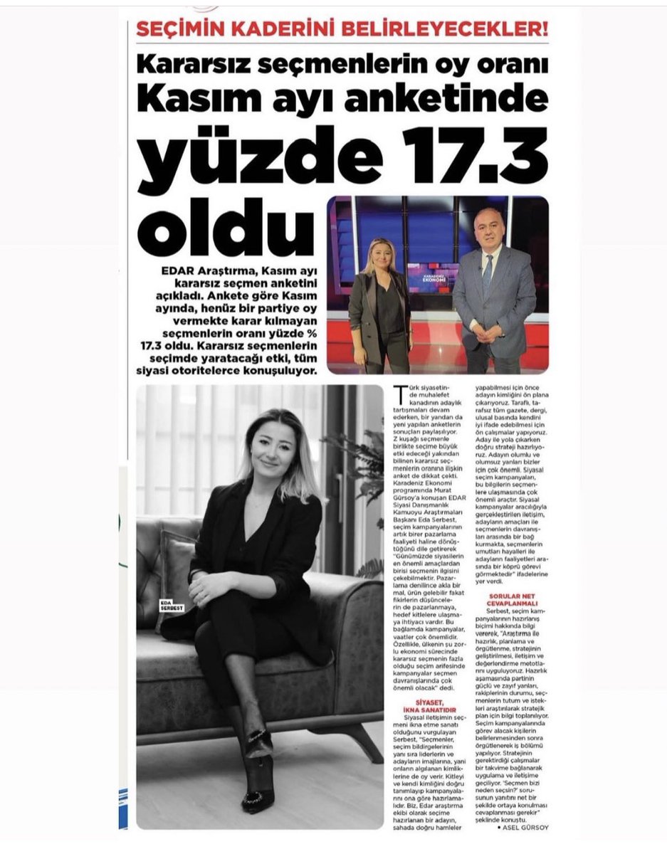 Kararsız seçmenler seçimin belirleyicisi olacak.