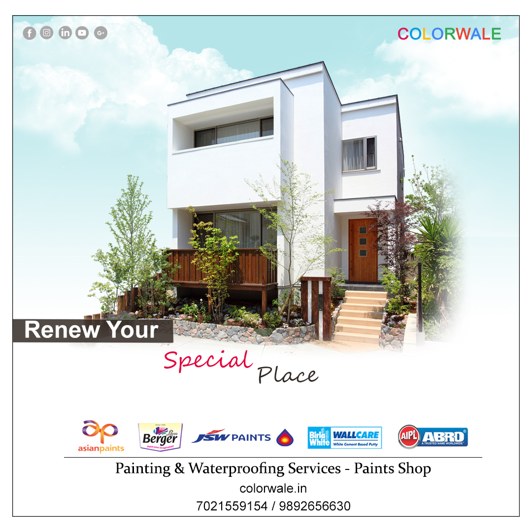 colorwale's tweet photo. Renew Your Special Place 

#asianpaints #bergerpaints #Jswpaints #homepainting #happypainting #wallpainting #colours  #creative #paintlife #wallart 
.
.
.
every home should be happy https://t.co/gCjMx6yfeS