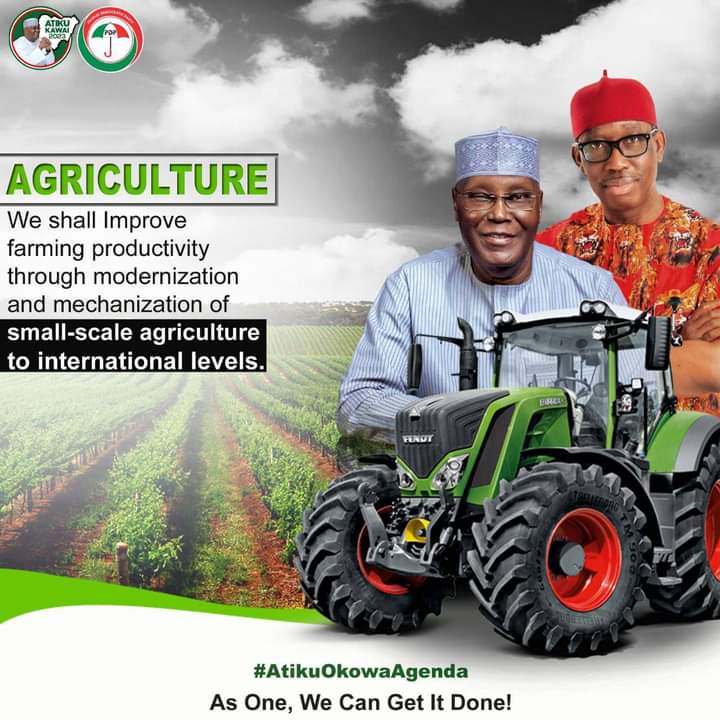 omoghenedennis's tweet photo. Improved Agriculture through modernization and mechanization is another core mandate of AtikuOkowa Presidency.
Let's diversify Nigeria's economy via @atiku with @IAOkowa Presidency.
#RESETNigeria
#AtikuOkowa2023
#PDP_Power https://t.co/grWOWXAZNs