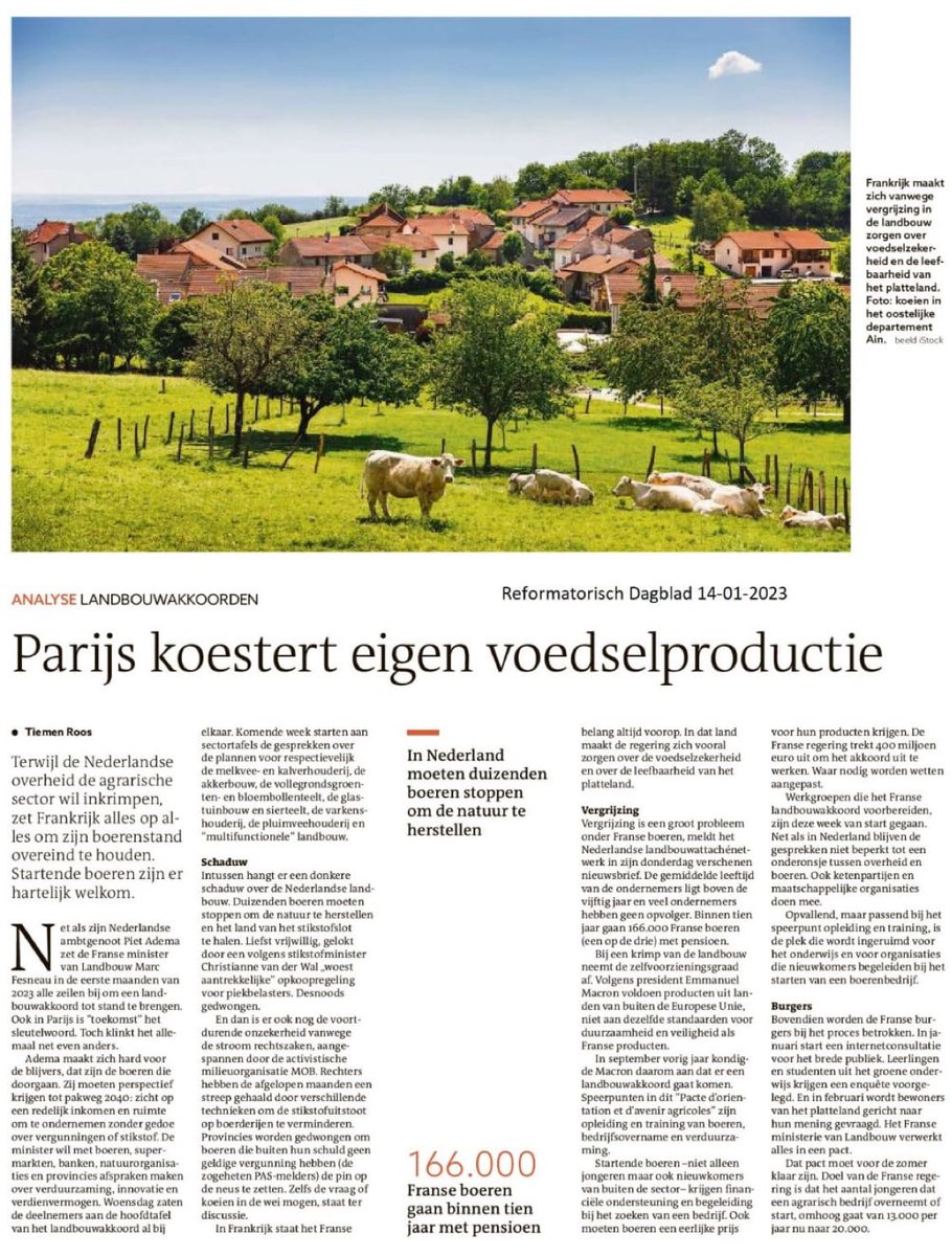 HenryJP5's tweet photo. Franse boeren, de zwaarst gesubsidieerde binnen de #EU.

Waarom redt #Frankrijk zijn #boeren en #vissers ten koste van alles en doet Nederland er ALLES aan om die sectoren (meest schone en innovatieve ter wereld) te vernietigen! 

(Retweet is aardig.)

#voedselvoorziening https://t.co/LxpSleKJ9M