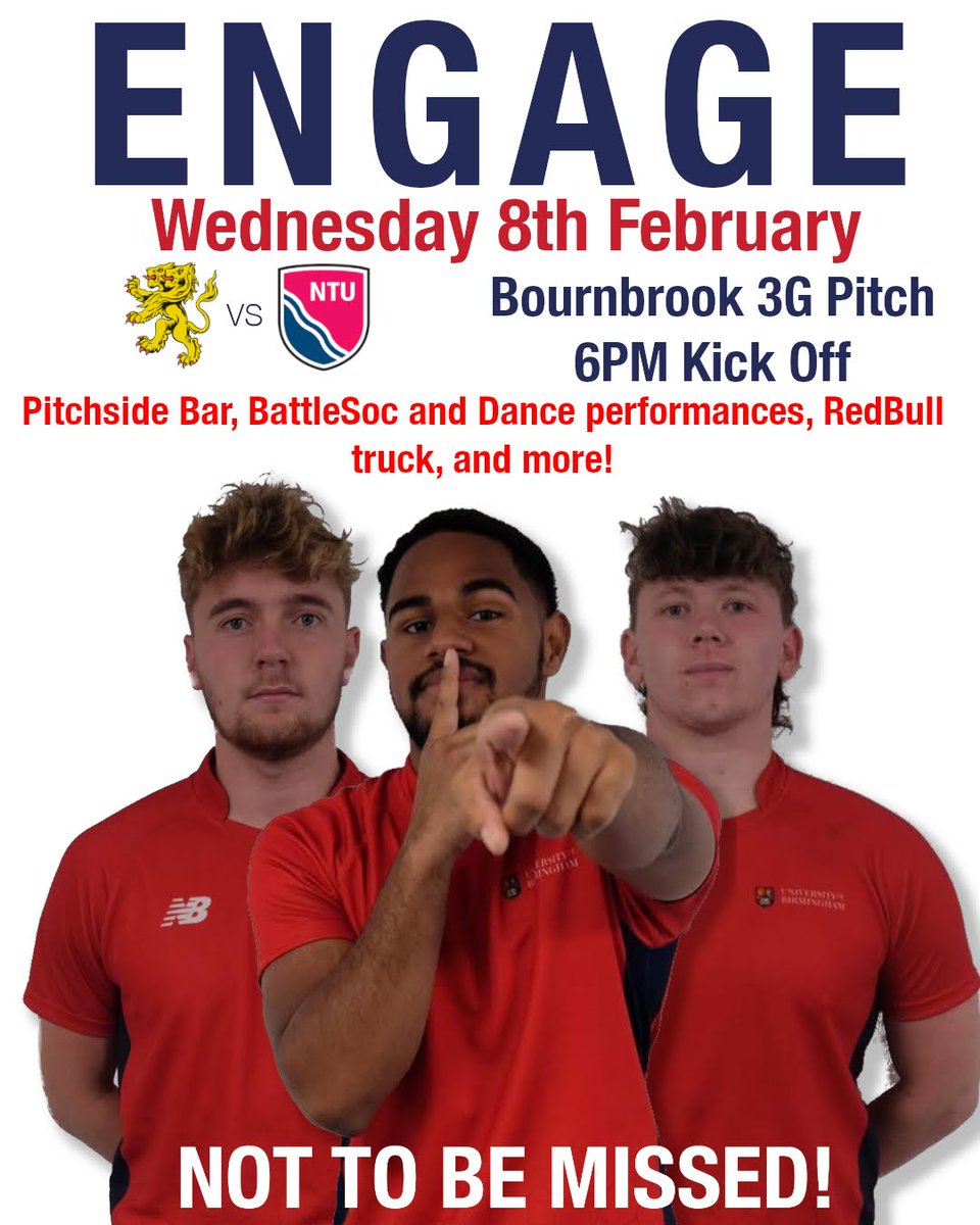 ICYMI: the biggest sporting even in the university's calendar returns for another year, as our 1st XV welcome NTU on the 8th of February.