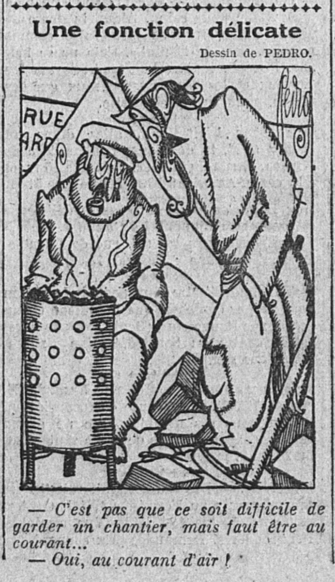 GallicaBlagues's tweet image. Blague de l'intransigeant (journal fin XIX début XX ème) du 21 janvier 1923 #gallicanaute #gardien #courant #air  @GallicaBnF