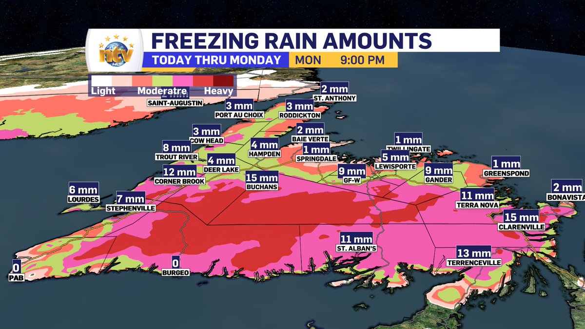 Eddie Sheerr on Twitter "Freezing Rain and Rainfall Warnings are in effect for the Island this