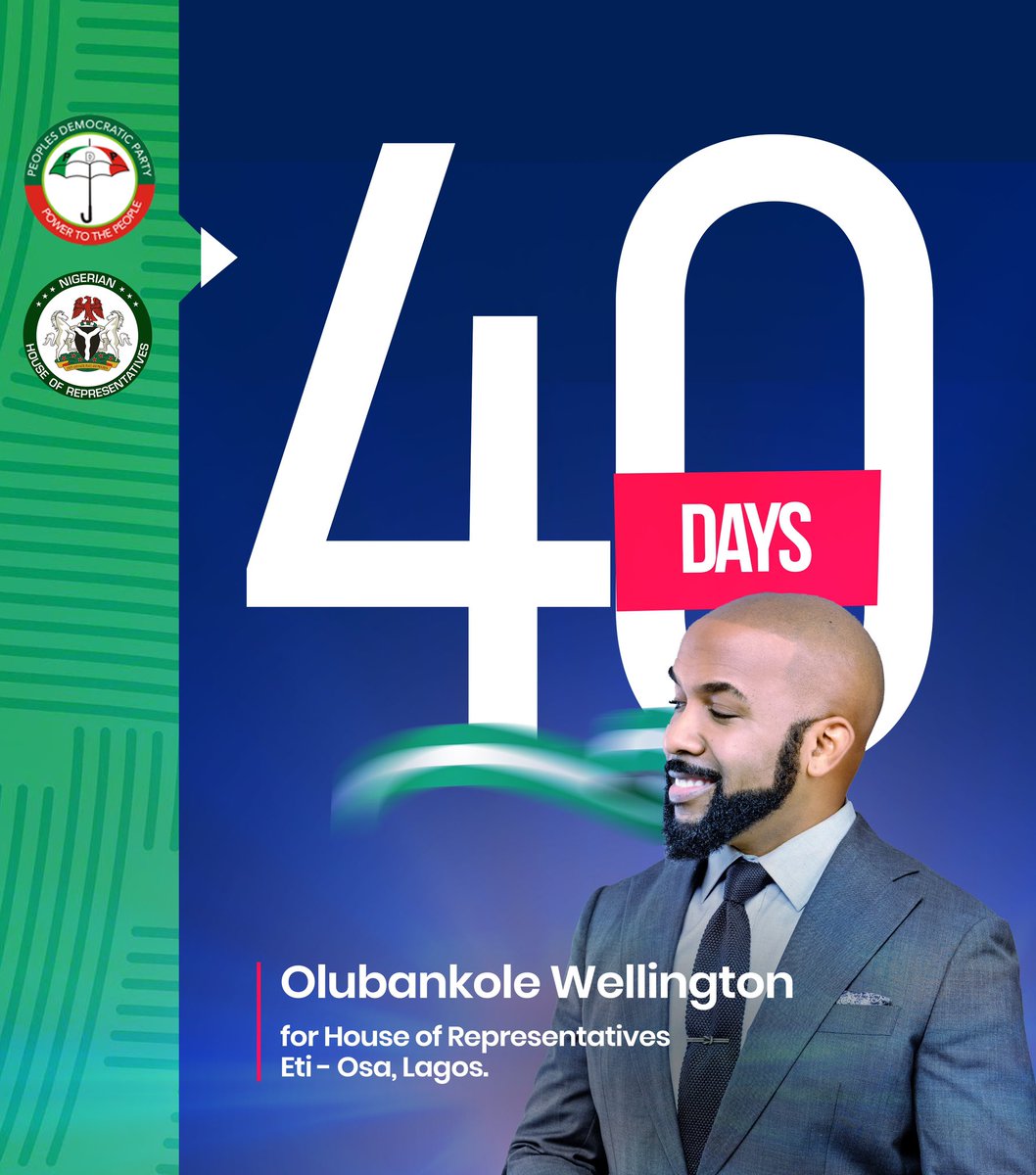 thebworg_'s tweet photo. ⏰40 Days to the general election!
🚨Go and pick up your PVC! 
🇳🇬 Eti Osa to the world.

@BankyW 

#PDP #itispossiBle #BetaDeyCome #WeMove #BankyW4EtiOsa #PowerToThePeople https://t.co/Zk9zMPZGqM