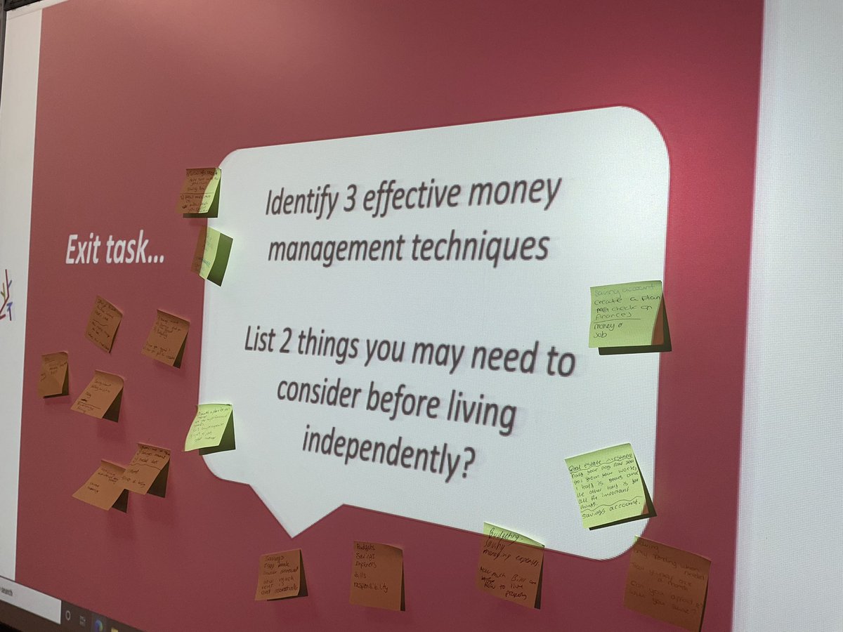 DiandreMagrinFE's tweet photo. Last week we wrapped up financial health, the #costofliving is scary but teaching young people how to manage money may alleviate worry! 💰 💰

#financialhealth #fe #edutwitter #personaldevelopment https://t.co/sMShkm3QGl