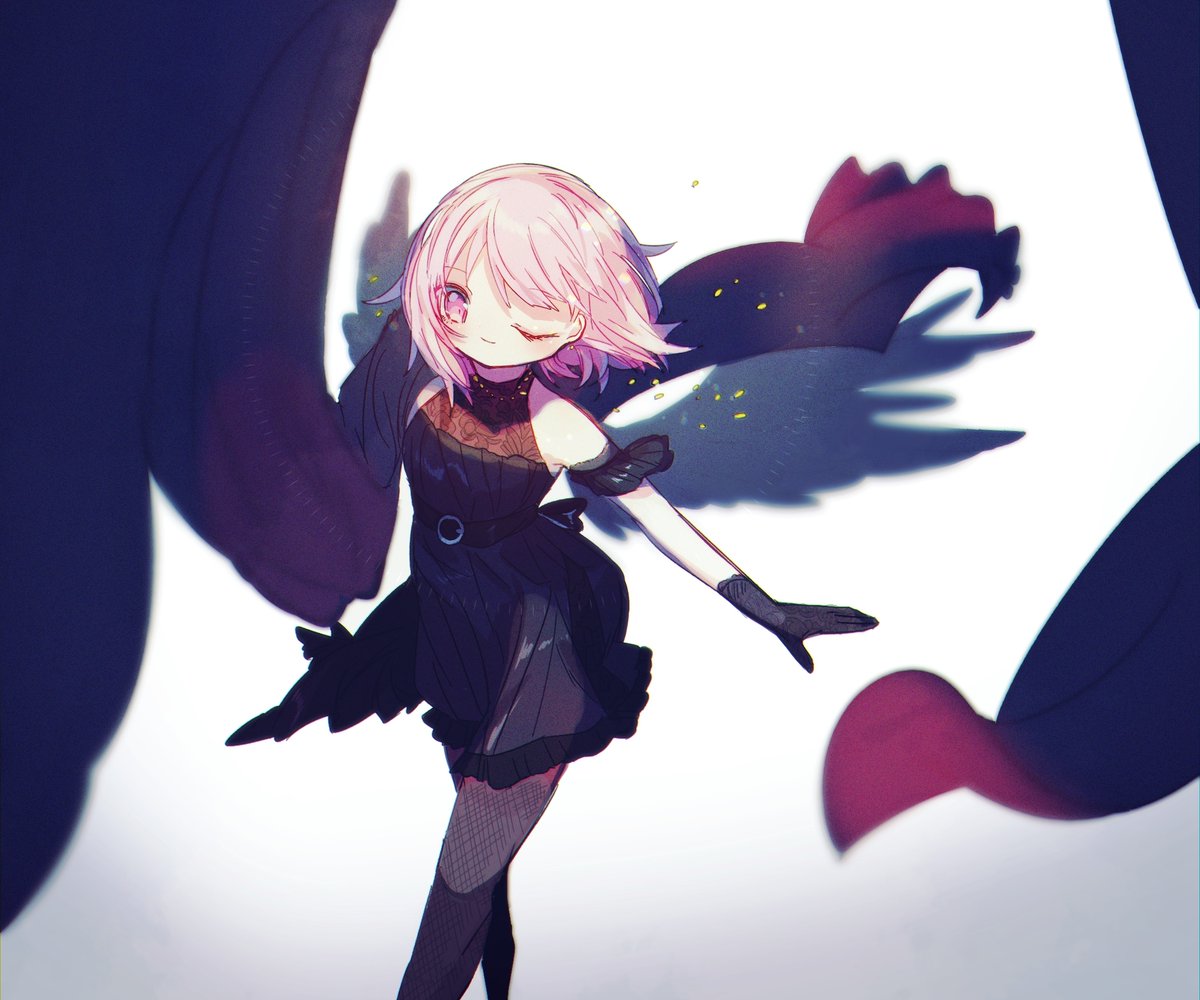 マシュ・キリエライト(Fate) 「えむ ちゃんに黒い服着て欲しい #prsk_FA 」|hotaruのイラスト