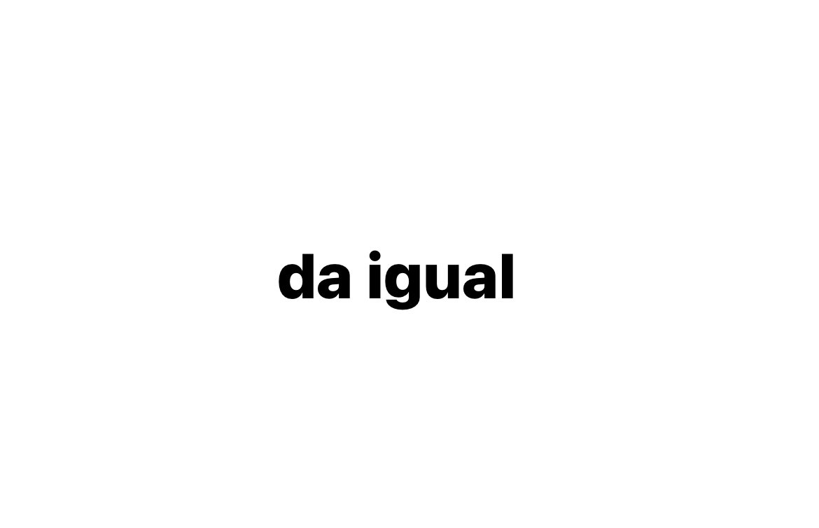Buenos días.