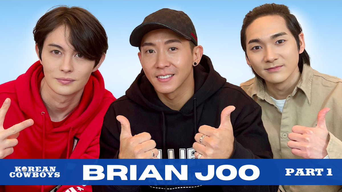 Korean_Cowboys's tweet photo. ⏰TONIGHT! 8PM KST! 
THE BIG SUNBAE BRIAN JOO JOINS US!🇰🇷🤠

⏰오늘 저녁 8시! 
브라이언 선배님이 코카보에 출연하십니다! 🇰🇷🤠

[S3E3 - BRIAN JOO PART 1!]
📺https://t.co/ZBZnMVxyAn

#코카보 #코리안카우보이스 #KoreanCowboys
#아론 #조엘 #브라이언 
#AARON #JOEL #BRIAN https://t.co/87stxIL6bo