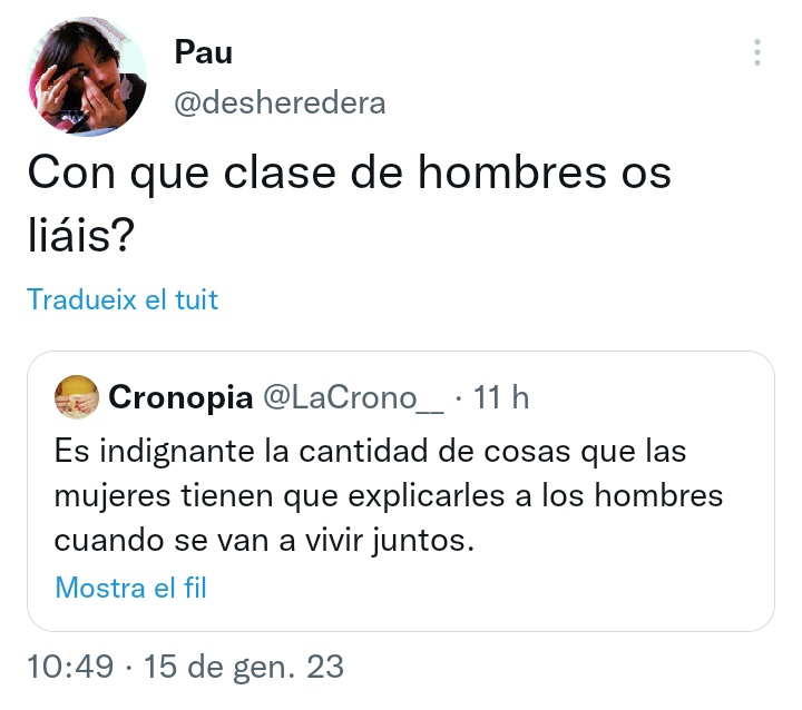 Sincerament? PROU. 
En primer lloc perquè PATRIARCAT. 
En segon lloc perquè és IMPOSSIBLE saber 100% que t'estàs enamorant d'un adult realment funcional. 
En tercer lloc perquè NO TENIM LA CULPA NI S'HA DE POSAR EL FOCUS SOBRE NOSALTRES en un conflicte derivat de la convivència.