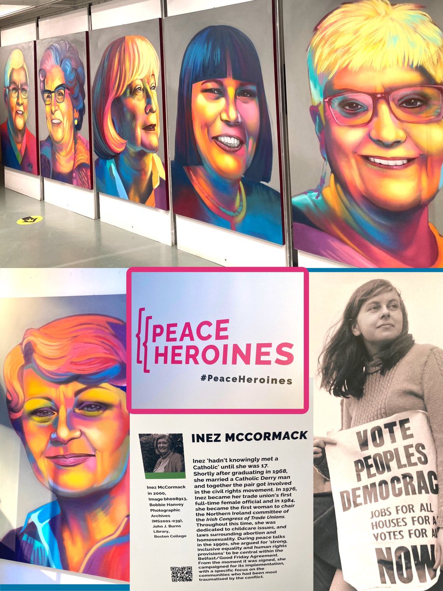 'It's not that women get written out of history, they never get written in.”

-Bernadette Devlin McAliskey

 @HerstoryIreland’s #PeaceHeroines exhibition showing at #TowerMuseum until Fri 24 March

A fitting tribute to inspirational women

#stair #mná #mnásome #herstory #history