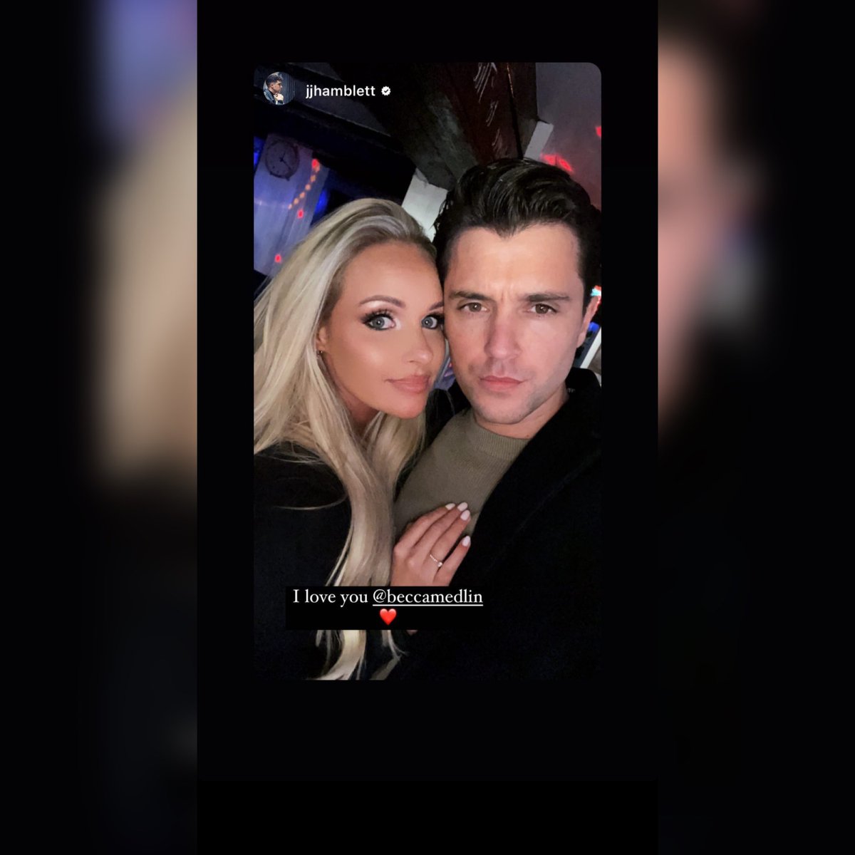 JjHupdates's tweet image. JJ &amp;amp; becca via his  Instagram story last night (14/1/2023) @jjhamblett @beccamedlin #Jjhamblett
