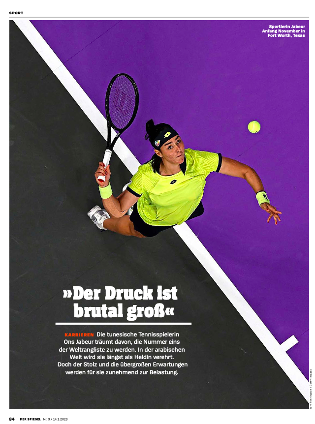 belleamball's tweet photo. Caught up with @Ons_Jabeur at home in Tunisia for @derspiegel. She was brutally honest in terms of pressure and expectations. 

A few favorite quotes:

"I for myself try to bring humanity into the sport.And I always remind myself that this is a Tennis game, a beautiful game." 1/3 https://t.co/nsz3wDNgyd