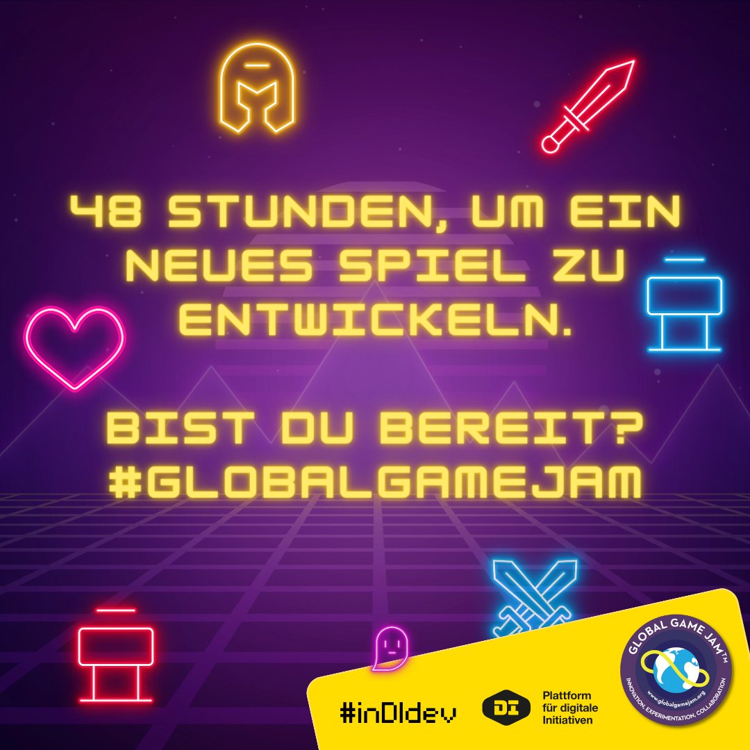 DigitalInit's tweet photo. Dann mach beim inDIdev #GlobalGameJam im Mutterschiff der #DigitaleInitiativen in #Dornbin mit! https://t.co/OJJjfjEQ1Q