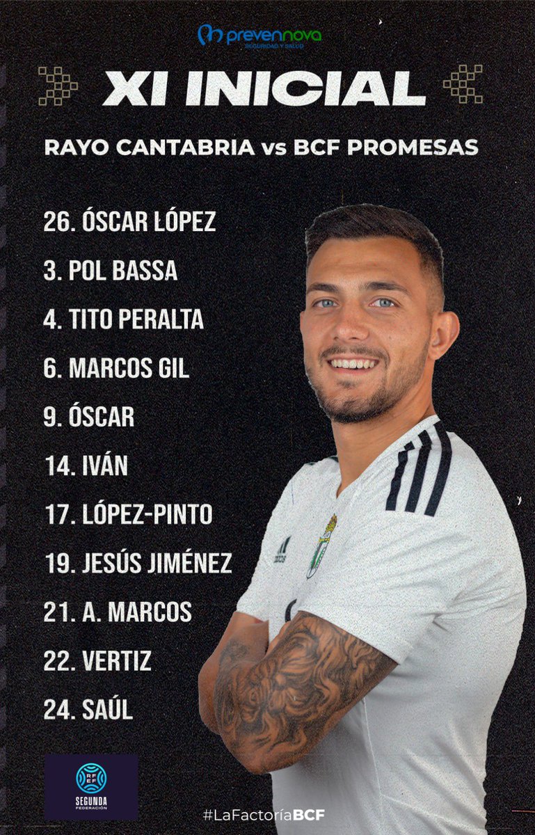 🔥 YA TENEMOS ONCE 🔥

👉🏼 <a href="/realracingclub/">Real Racing Club</a> B

#LaFactoríaBCF