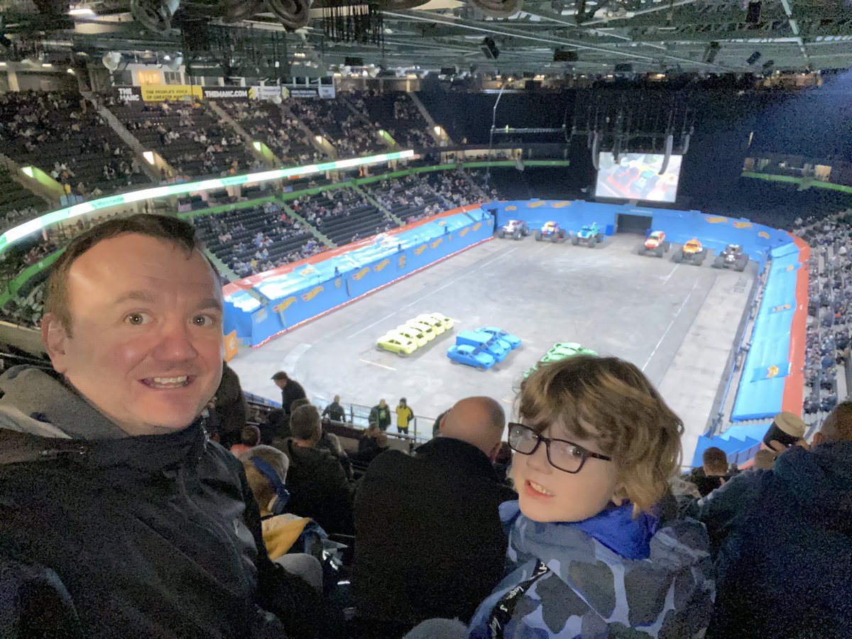 Waiting for the show to start. #hotwheelsmonstertruckslive