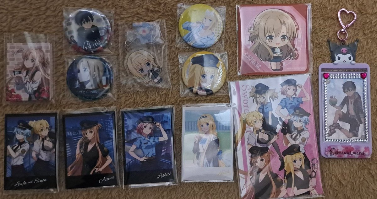 SAO ソードアート・オンライン 交換 マンハッタン マルイ OIOI 

【譲】アスナ アリス リズベット シリカ リーファ シノン

【求】同種キリト

・マンハッタン缶バッチはSDキリトとの交換
・コースターは等身キリトとの交換優先
お気軽にお声掛けください。