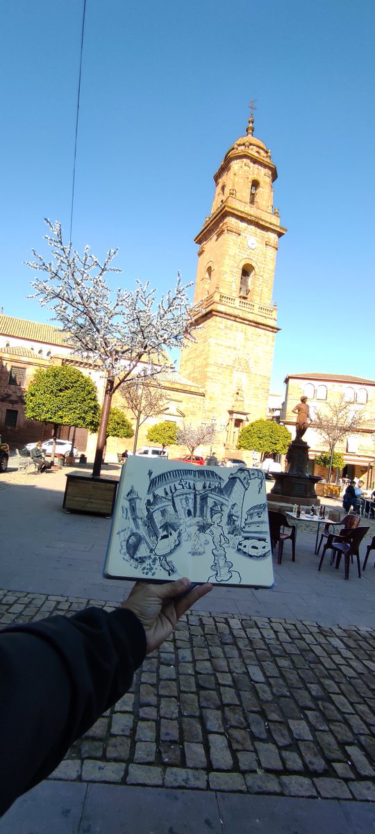 Apunte de la Plaza de España de Montoro (Córdoba).
#urbansketchers #drawing #Sketching #Cordoba #montoro