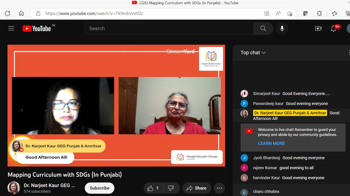 charuchhabra2's tweet photo. Attending an online Webinar conducted @pkdhillon08 Mapping Curriculum with SDGs (In Punjabi). 
Marvelous session @RiseUp4SDGs @KnpsIndia @shardapullabha2 @nishajassal7 @Tanu82707226 
@SDGsInSchools https://t.co/fjtvV3wvph