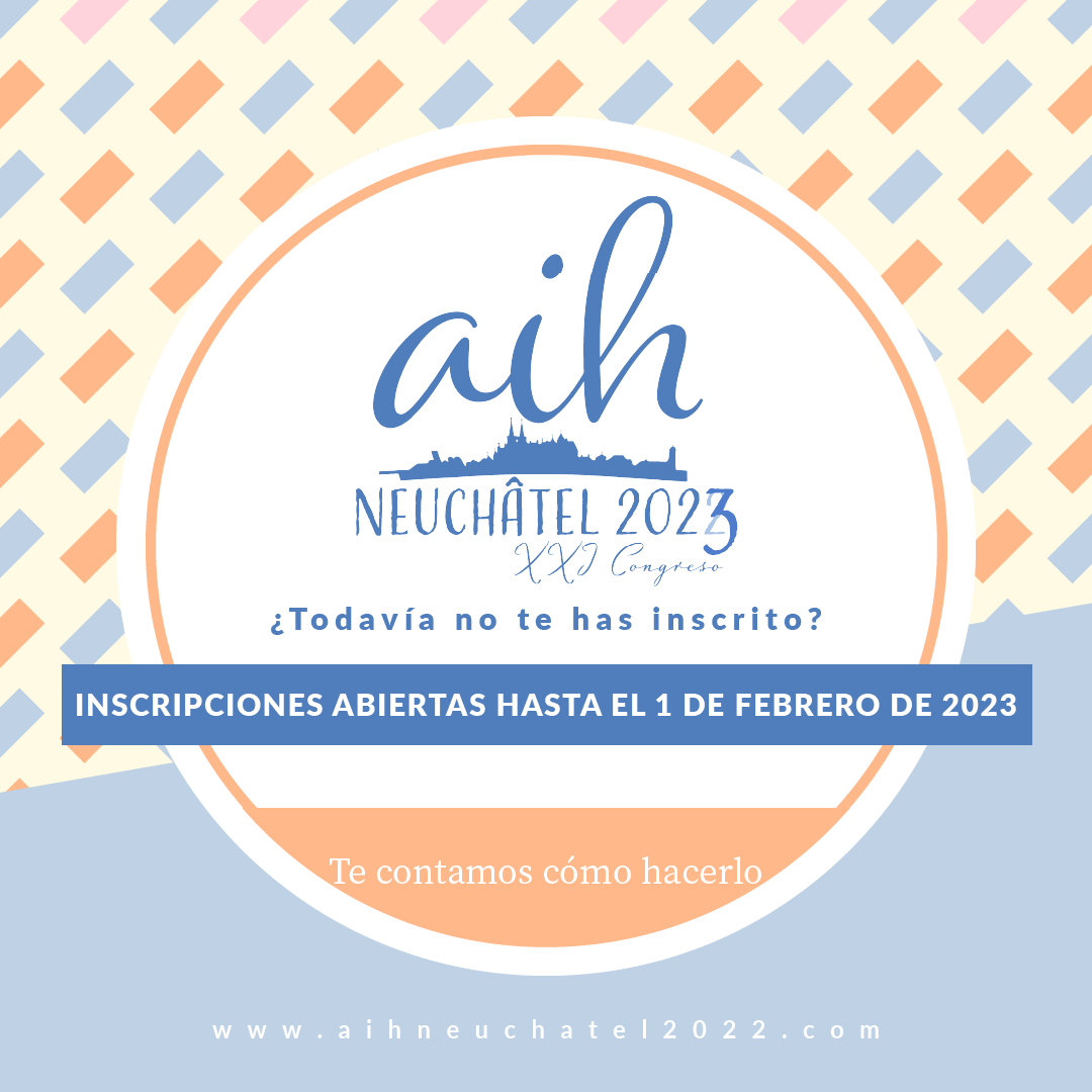 aihneuch2022's tweet photo. 📢⏰📅 ¡Abierto el plazo de inscripción para el XXI Congreso #aihneuch2023 hasta el 1 de febrero de 2023!

💳 Enlace a la plataforma de pago con tarjeta: https://t.co/BDWfWhfJBd

🖥 Enlace al formulario de inscripción en línea: https://t.co/rhqaaF4YJ7

🌐 https://t.co/W0t8fjuGDc https://t.co/VSooIhxZTY