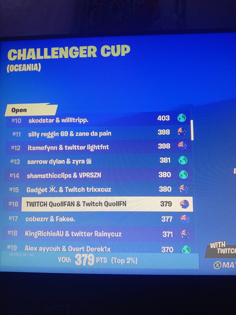 QuollFN's tweet image. 16th oce🇦🇺 almost elite cup #Fortnite #FortniteClips #Xbox #fortnitecomp #fortnitecompetive #FortniteChapter4 #fortnite