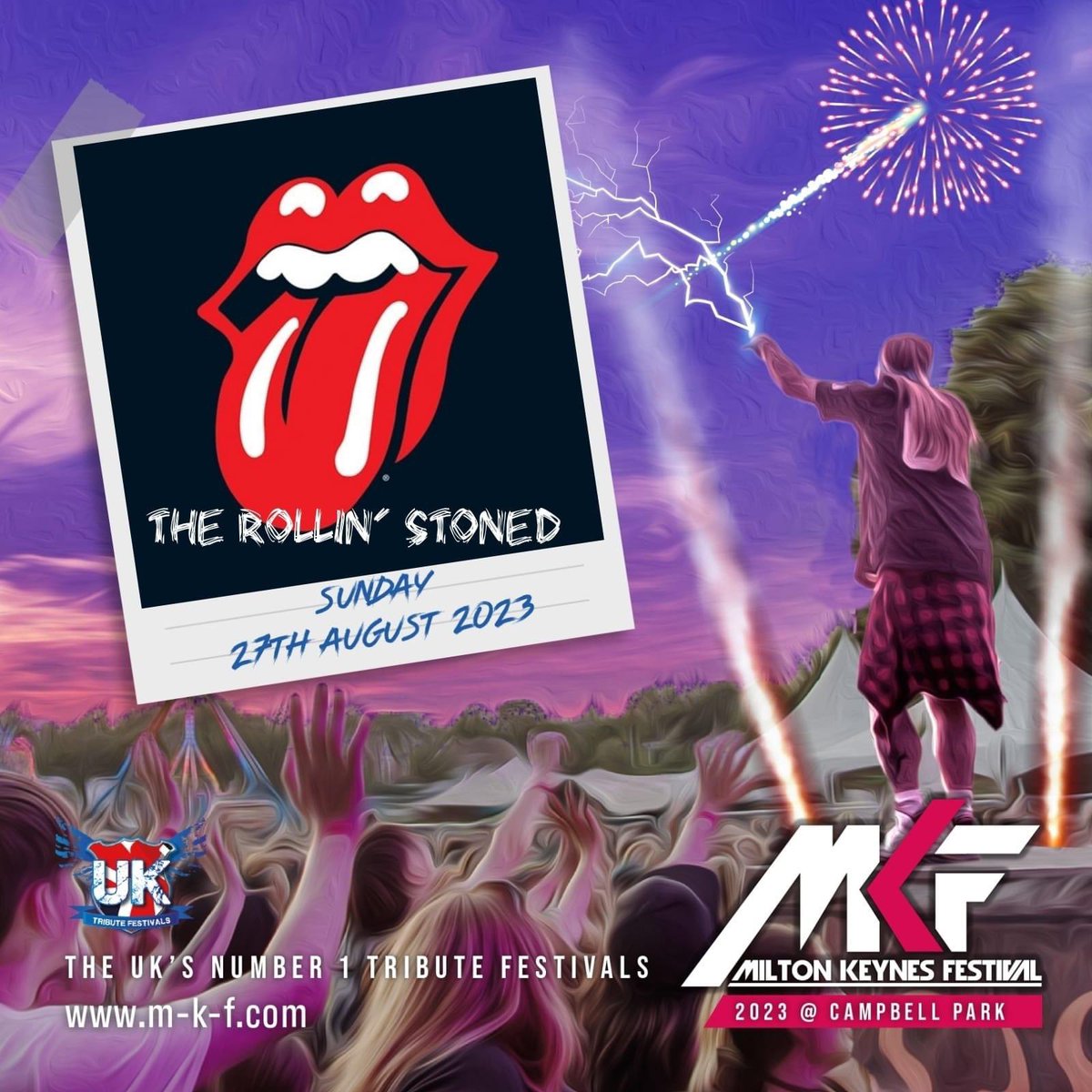 MKF..... The Rollin Stoned'....  August Bank Holiday... Campbell Park.. Milton Keynes...
You cant alway get what you want '... but sometimes you get what you need ! 🔥
Tickets on sale Friday January 27th