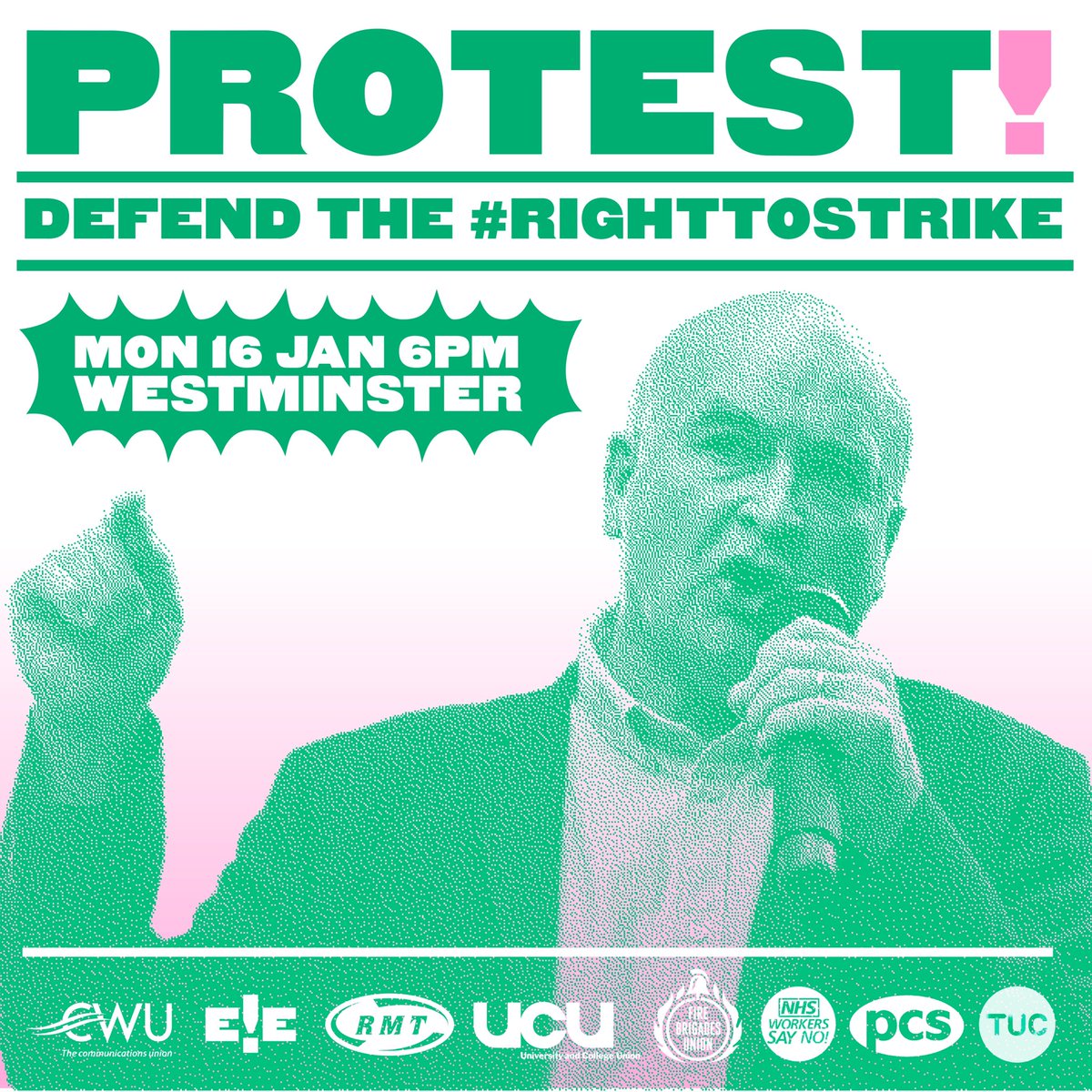 eiecampaign's tweet image. 🚨 EMERGENCY PROTEST 🚨

The government is waging war on working people – it’s time to fight back.

Join us 6pm at Downing St on Monday to defend the #RightToStrike!

RT to spread the word 👊

Full details: wesayenough.co.uk/events/