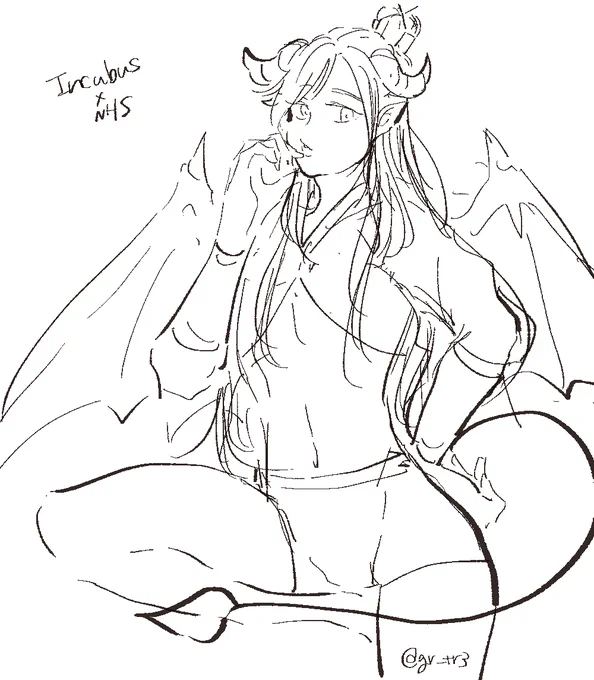 doodle
淫魔ほわたんを描こうとしたんだけど、私のヘキだと宗主姿になるんですよね… 