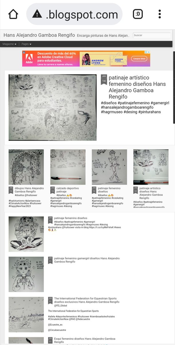 PinturasHans's tweet photo. #blogeros #hansalejandrogamboarengifo #hagrmuseo #diseñossport #sportGirl
https://t.co/LiHTQ5dOM2 https://t.co/a0iI0MSRwd