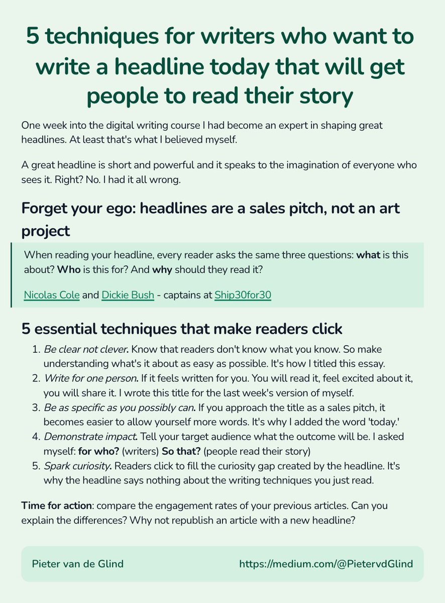 Great headlines are short, powerful, and speak to the imagination. Right?

No.

Here are 5 essential headline techniques, by 2 of the best digital writers, that make readers click: