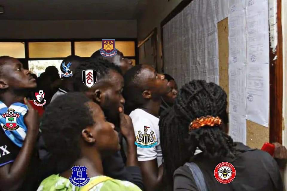 TrollFootball's tweet photo. Premier League clubs checking for when they will face Chelsea and Liverpool. https://t.co/uv2Ocbts1W