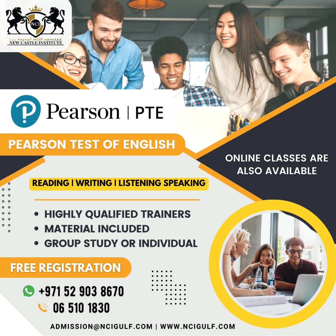 Secure the best scores on PTE Exam from the Leading Institute in UAE. Book Your Free Demo Class Now. We Offer structured quality training with flexible time & study material.
✅ Call / Whatsapp : +97165101830 | +97152903 8670
#Ncigulfsharjah #Pteprep #Ptepreparation #Pteexam #Rak