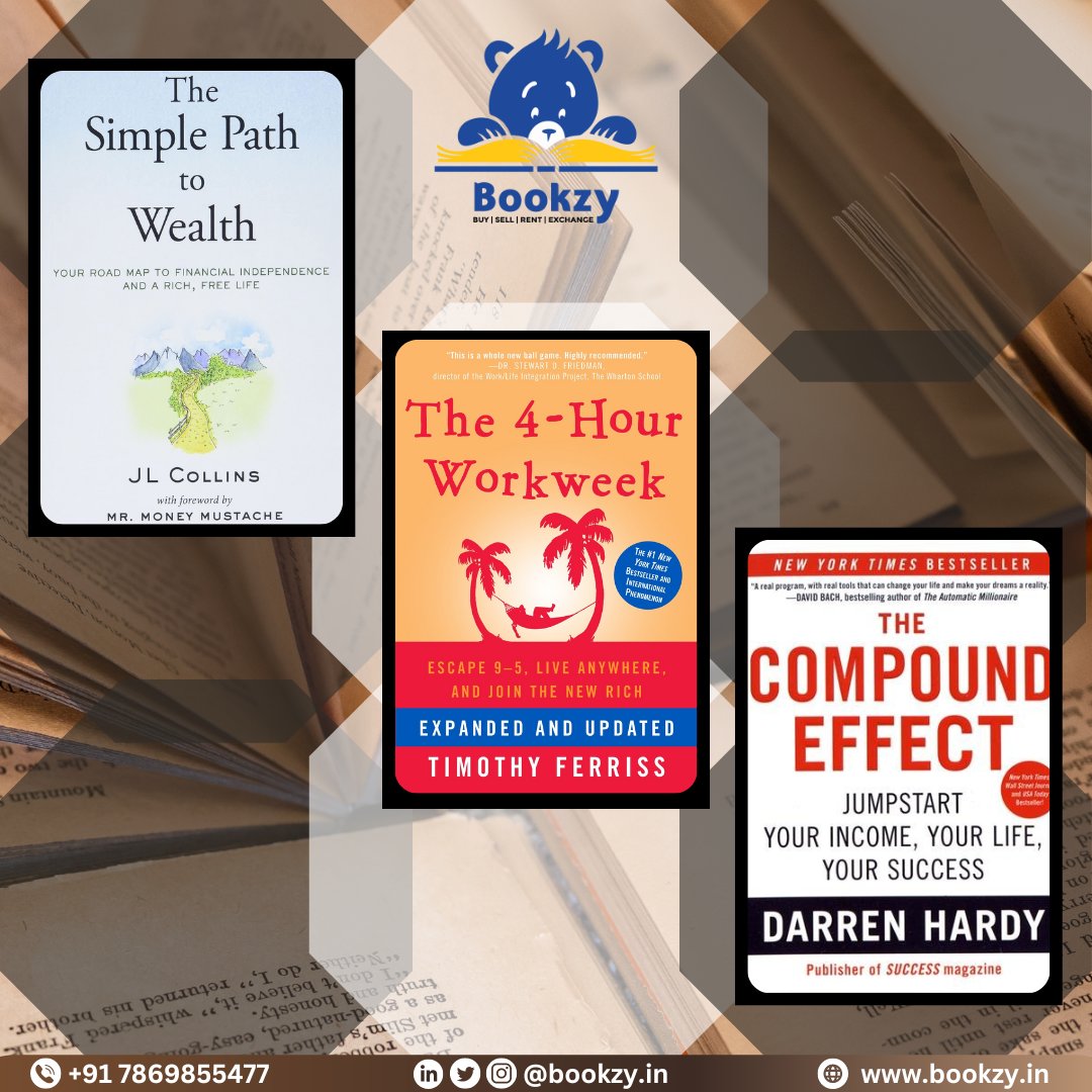 bookzyin's tweet photo. Take the first step to financial freedom with
these self-help books - they'll get you on the path to
becoming a millionaire!

🌐Visit - https://t.co/CUtbCggNdk
📞Call us at - +91 78698 55477
📩Email us at - info@bookzy.in

#Bookzyin #BuySellRentExchange #reading
#bookworm #books https://t.co/U1yHPmaOtz