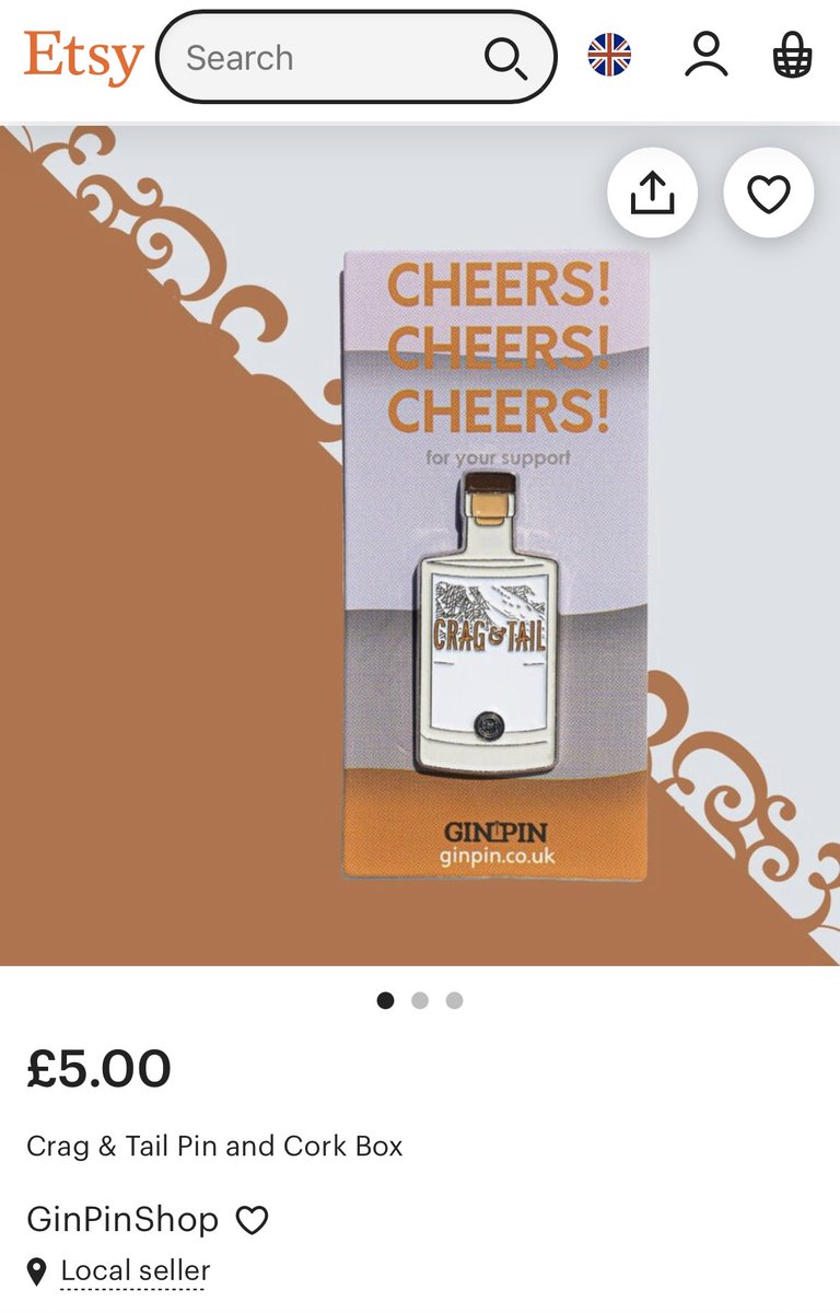 Our friends over at <a href="/originalginpin/">GINPIN</a> have a sale on their @etsyuk store, all pin &amp; cork boxes are only £5!! 

Grab your Crag &amp; Tail box whilst the sale is on! 

#cragandtail #cragandtailgin #dundee #scottish #supportscotland #scotland 

etsy.com/uk/listing/130…