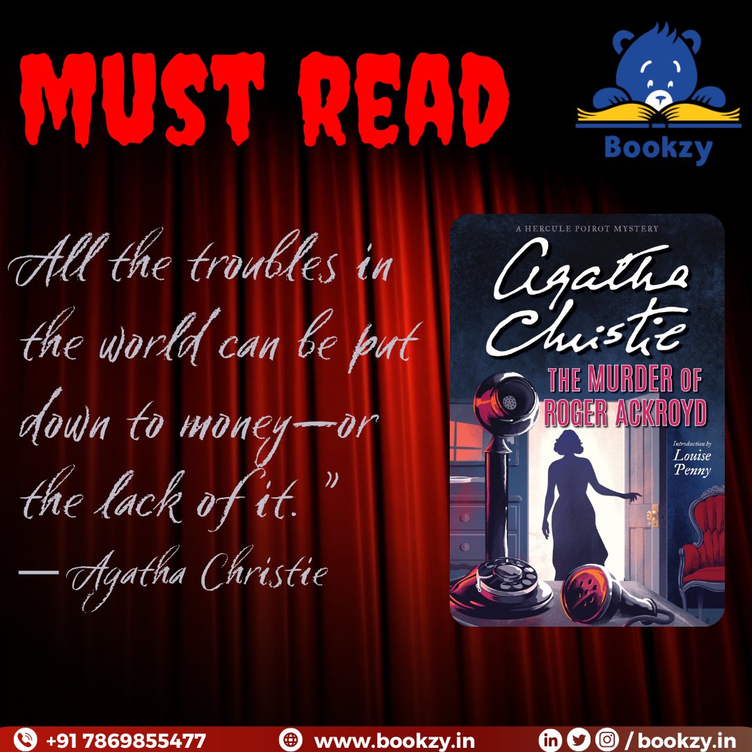 bookzyin's tweet photo. If you love murder mysteries, then these are made for you!

🌐Visit - https://t.co/CUtbCggNdk
📞Call us at - +91 78698 55477
📨Email us at - info@bookzy.in

 #Bookzyin #BuySellRentExchange #mystery #reading #bookworm #books #bookstagram #book #bibliophile #booklover #bookish https://t.co/8bDOPqVXlm