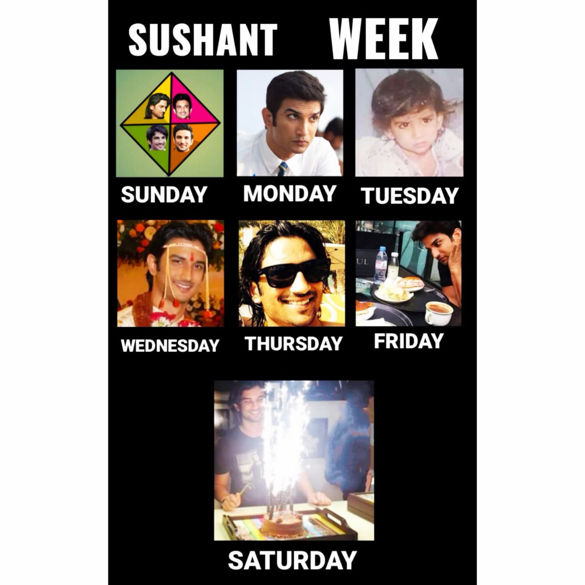 SSR4planet's tweet image. Dear SSRians, now we have entered into Sushant Week ☺😊🥰😍..... 

👉 Smear Campaign Against SSR 👈
👉 Sushant Full of New Ideas 👈

@itsSSR

 #westandwithssrfamily #immortalsushant #revolution4ssr  #remember #justice4ssr 

#Countdown2SushantDay 
#SushantMonth