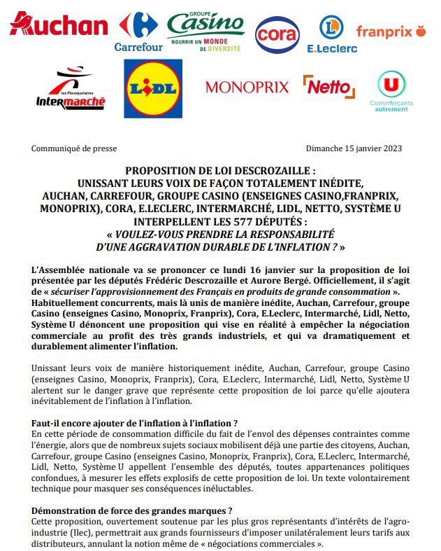 JacquesCreyssel's tweet photo. Unité et Mobilisation. N’ajoutons pas de l’inflation à l’inflation, en défavorisant nos PME @FCDfrance https://t.co/Svu8R8Htf8