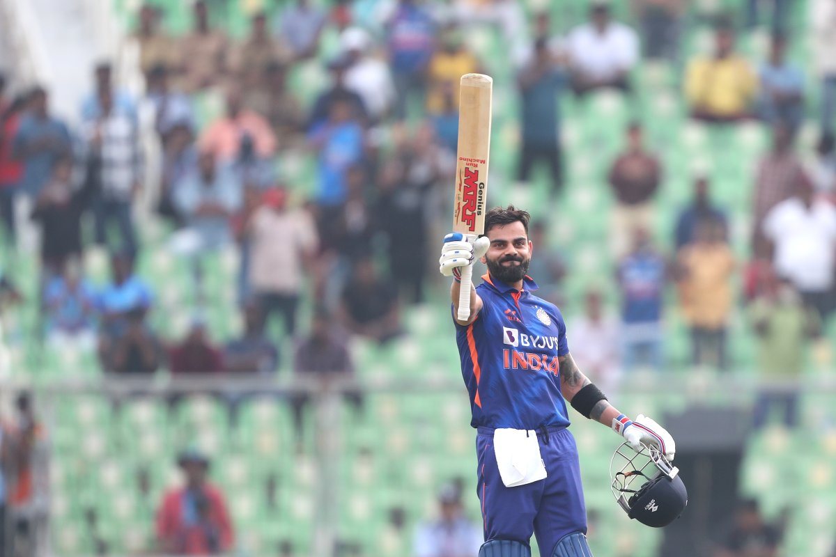 ICC's tweet photo. A Virat Kohi special 🌟

He powers India to a massive total in Thiruvananthapuram 💪

#INDvSL | 📝: https://t.co/rqPHqsDqAY https://t.co/nz75cb5fFu